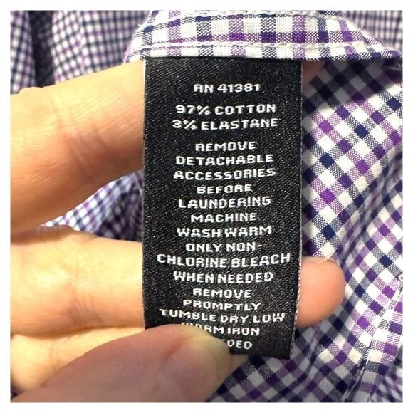 Lauren ralph Lauren‎ button down shirt men's size 17 (34/35) - Picture 4 of 4